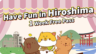 Have Fun in Hiroshima 1 Week Free Pass