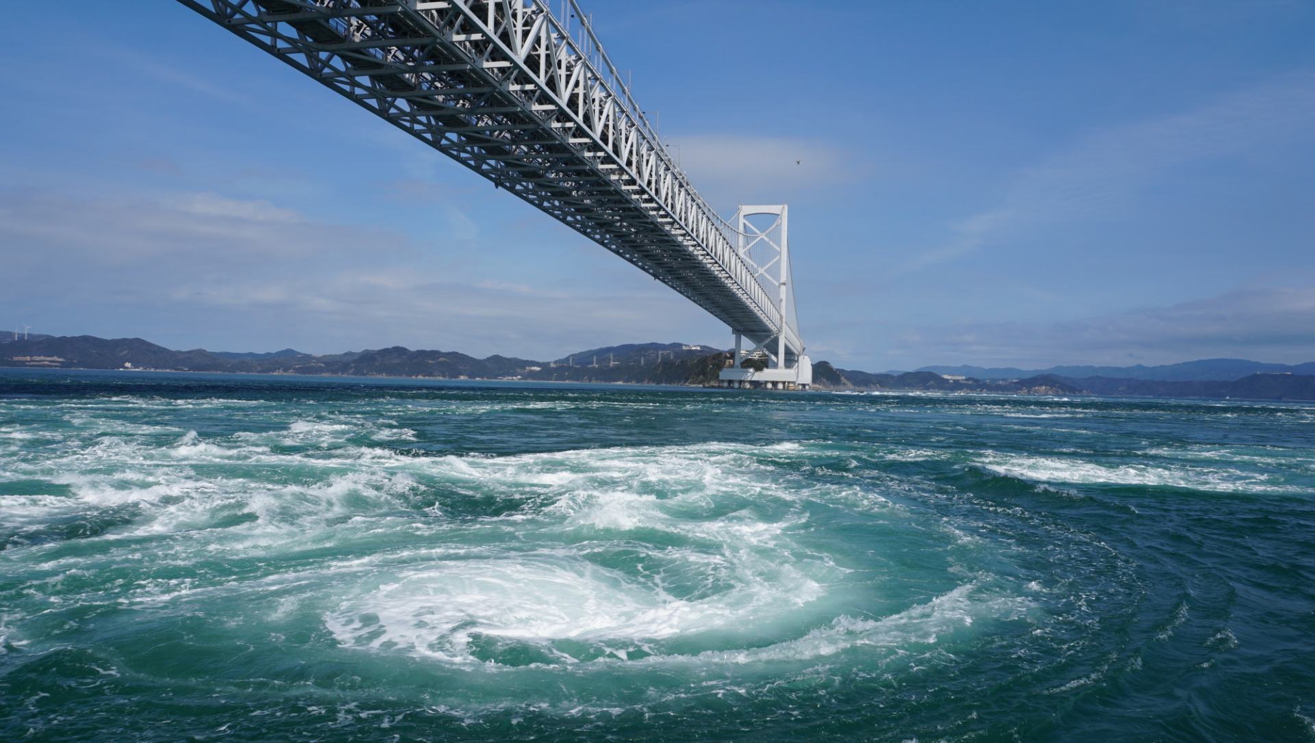 One of Kansai's most spectacular views awaits at Onaruto Bridge and the Naruto Whirlpools.
