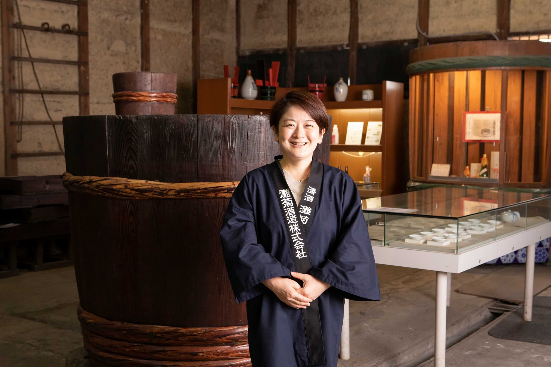 Misa Kawaishi, the rare female Toji and the fourth-generation brewery owner.