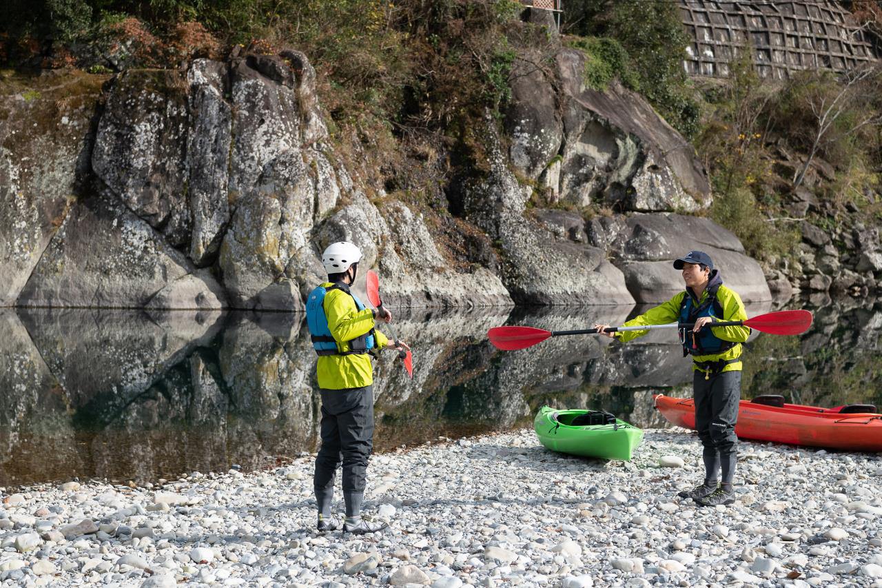 Canoeing Down the Kozagawa River