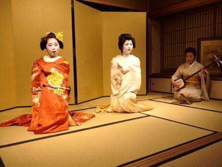 Visiting Geisha in Kyoto.