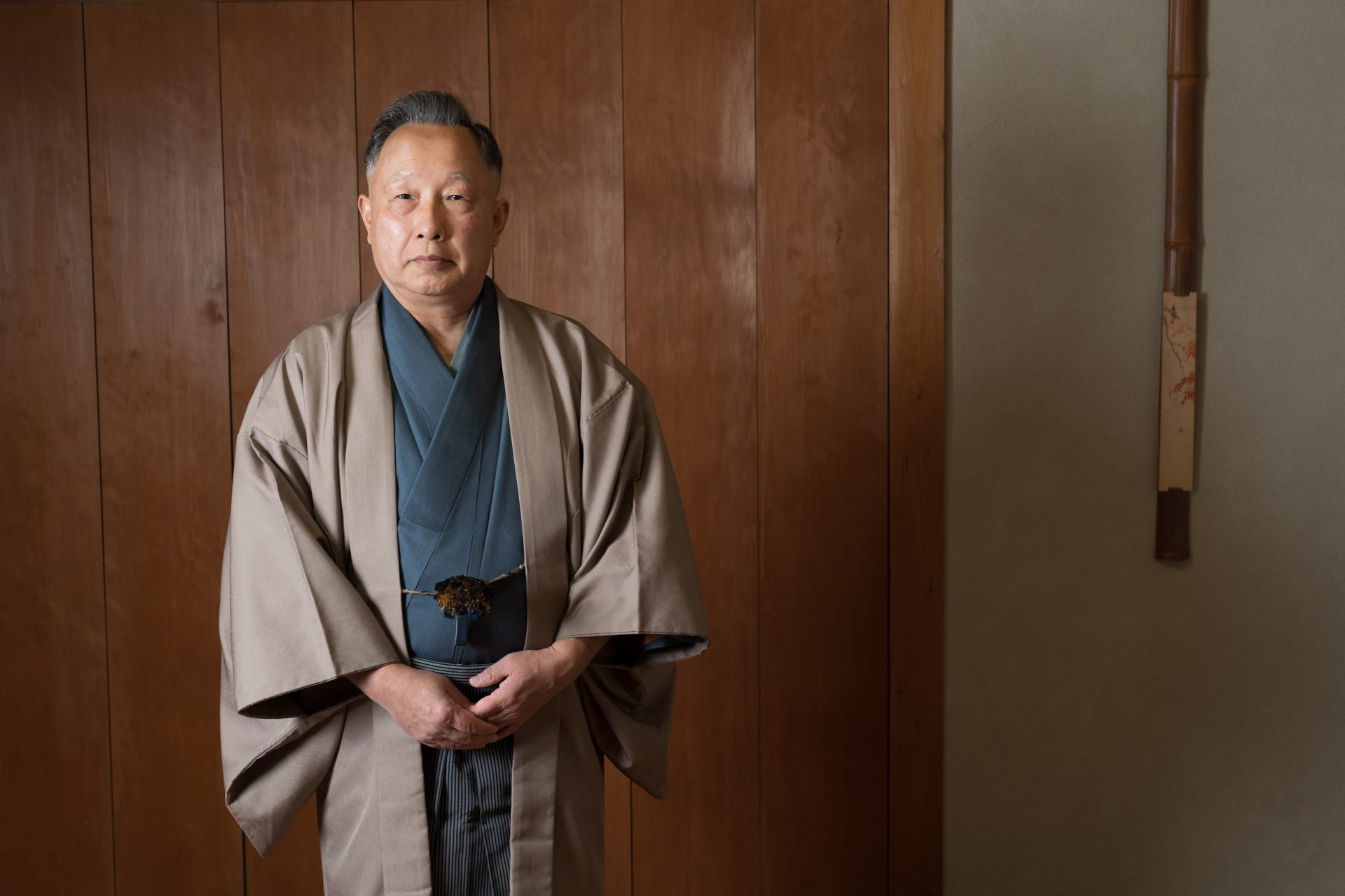 Michikazu Taneda, Kongo School Noh Actor and Important Intangible Cultural Heritage holder.