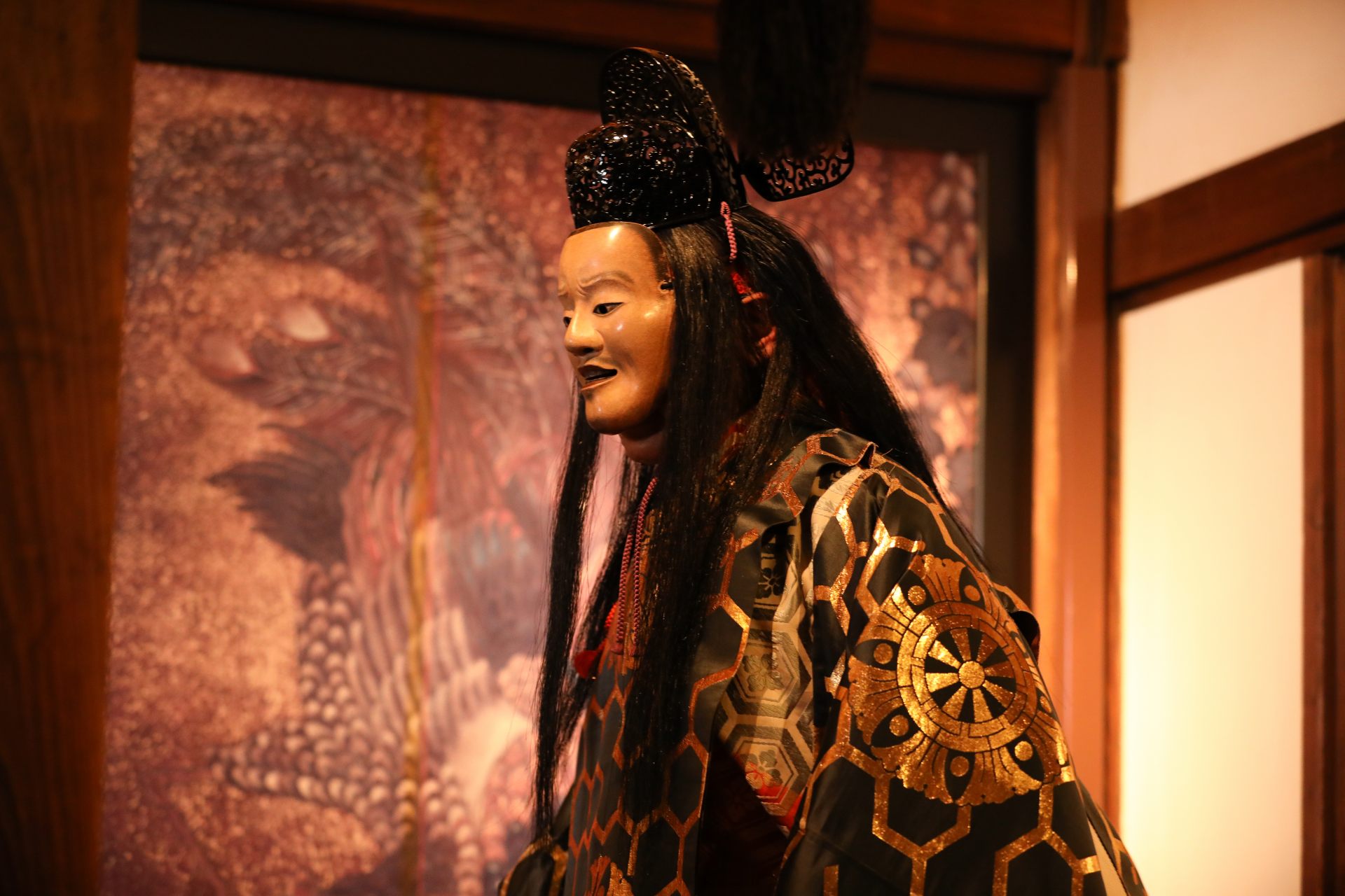 The appearance of the performer in mask and costume is a thing of transcendent beauty.