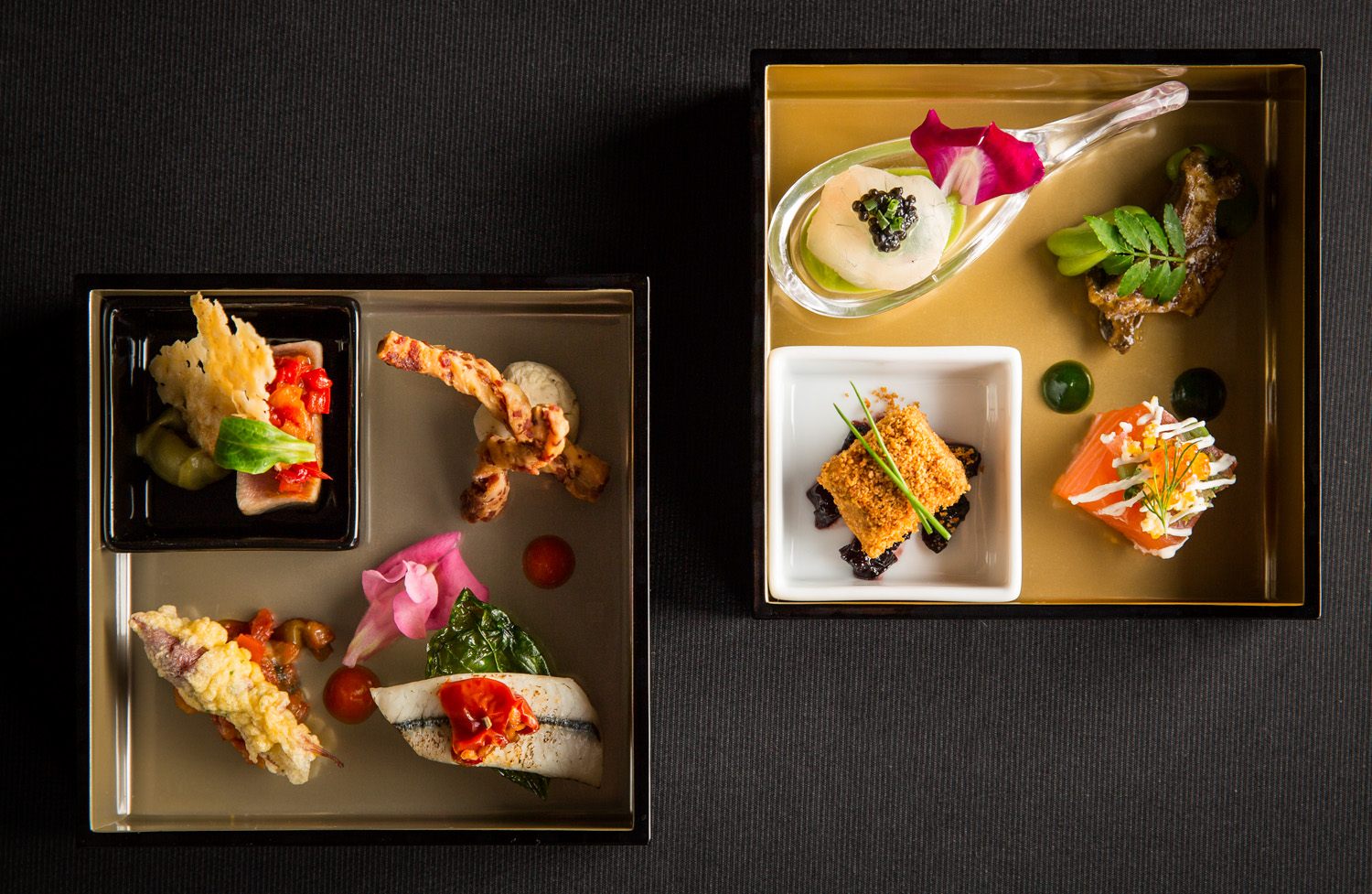 A Japanese-Western eclectic dish that is a feast for all the senses created with passion from a world-renowned chef.
