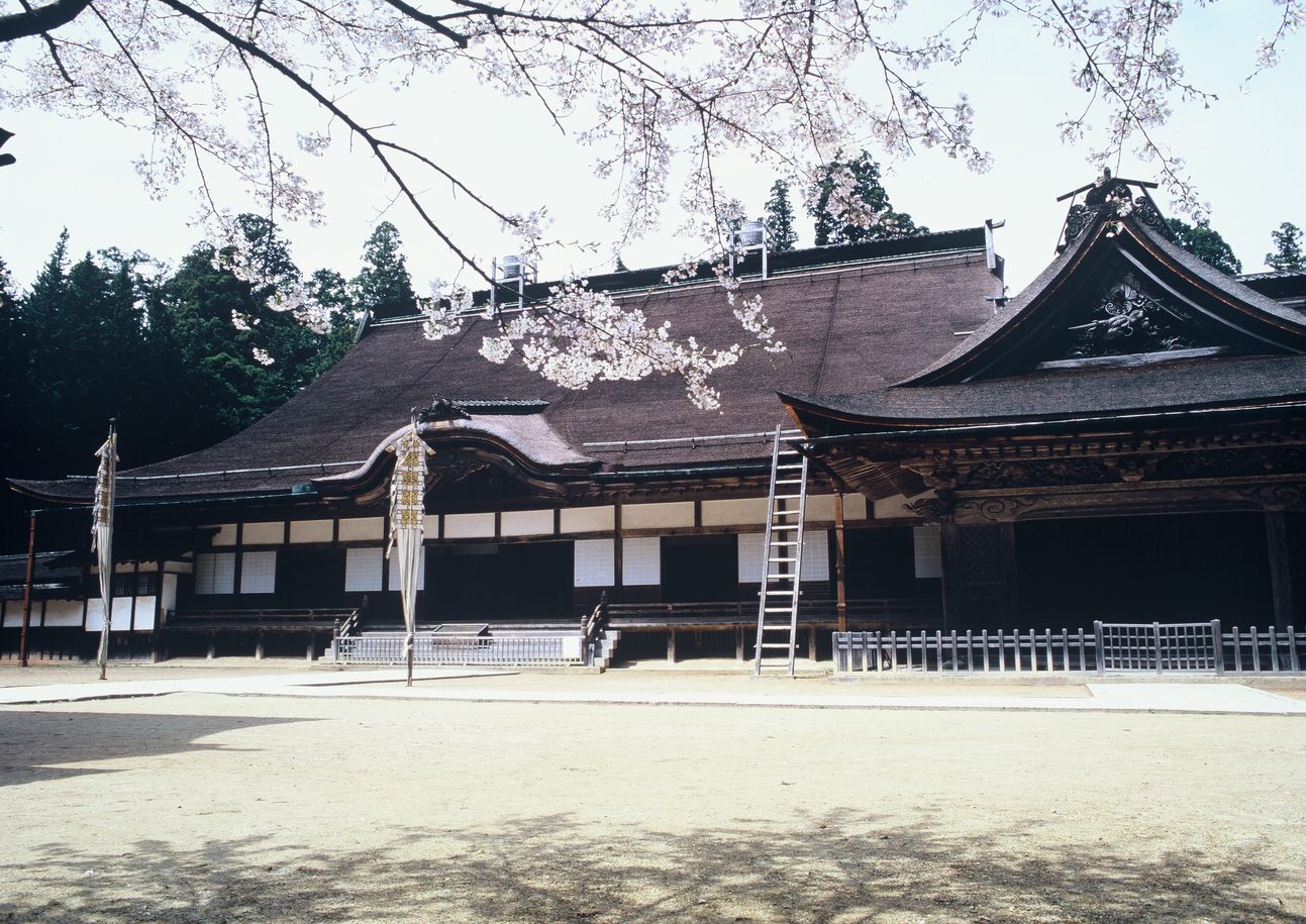 El templo principal de Kongobu-ji se ha perdido por incendios varias veces. El edificio actual fue reconstruido en 1863.