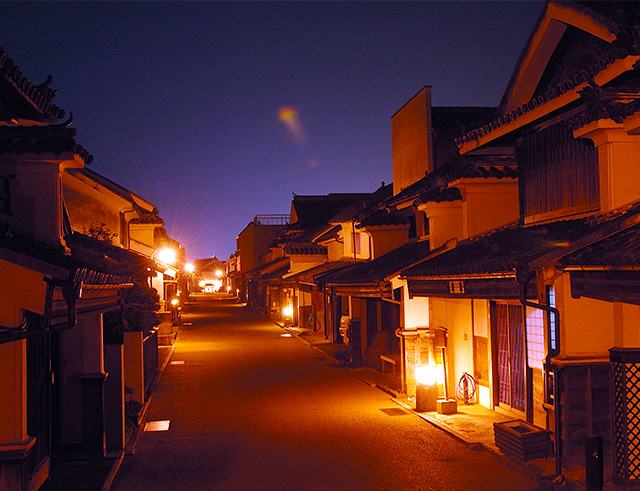 美馬市脇町の藍商人の街並