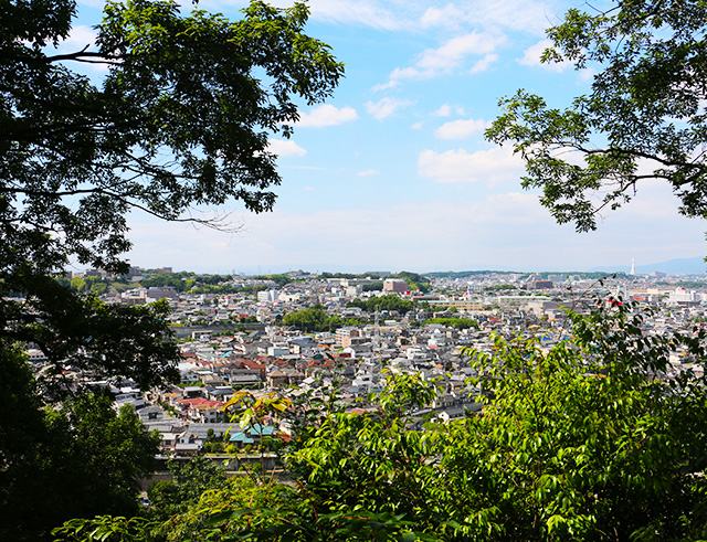 烏帽子形城跡(えぼしがたじょうあと)からの眺望