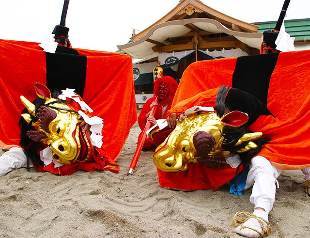 Kirin Lion Dance of Tajima (Utsuno Shrine)