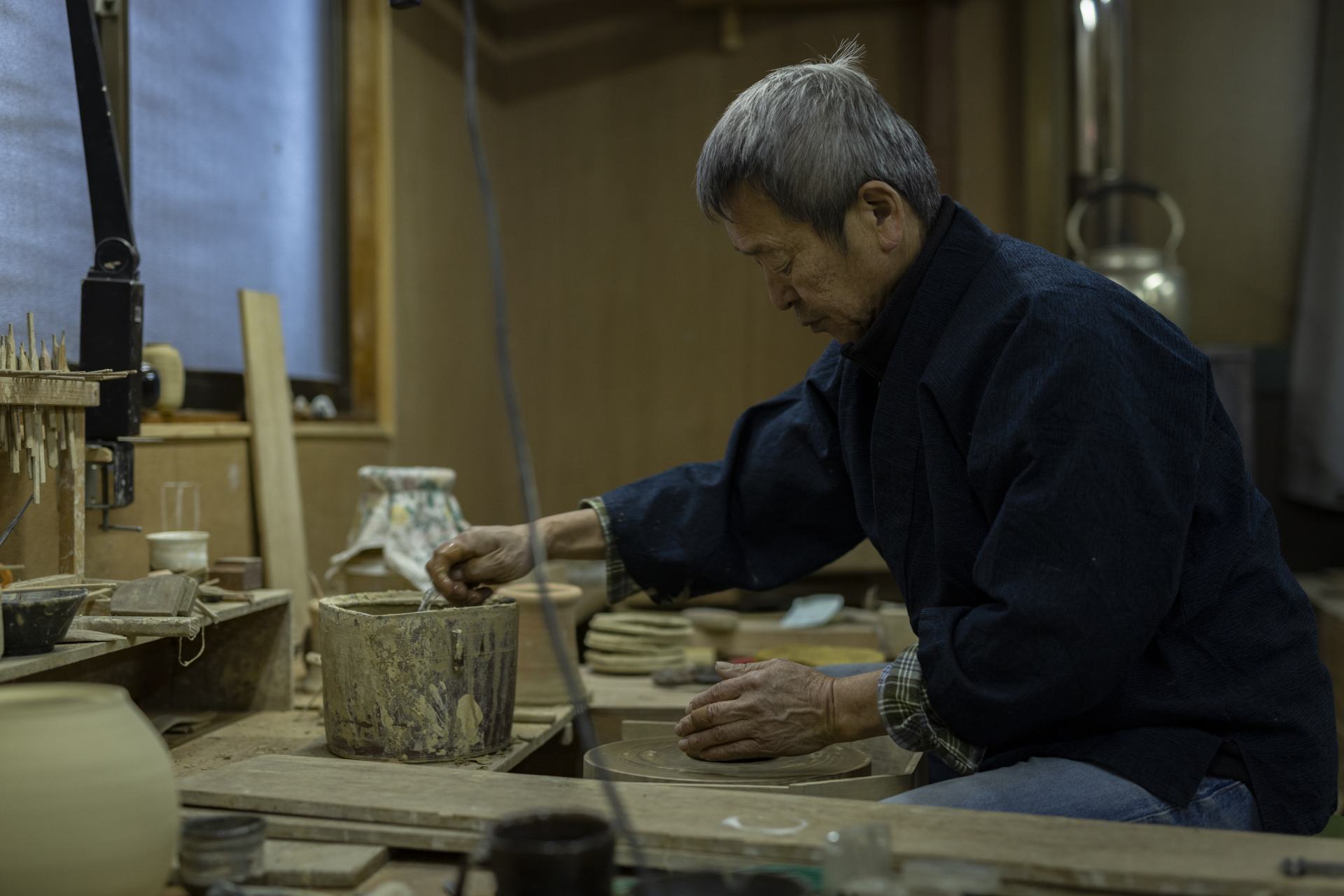 Great potter at work: these are the types of cultural traditions and treasures that should be sustained in Japan.    