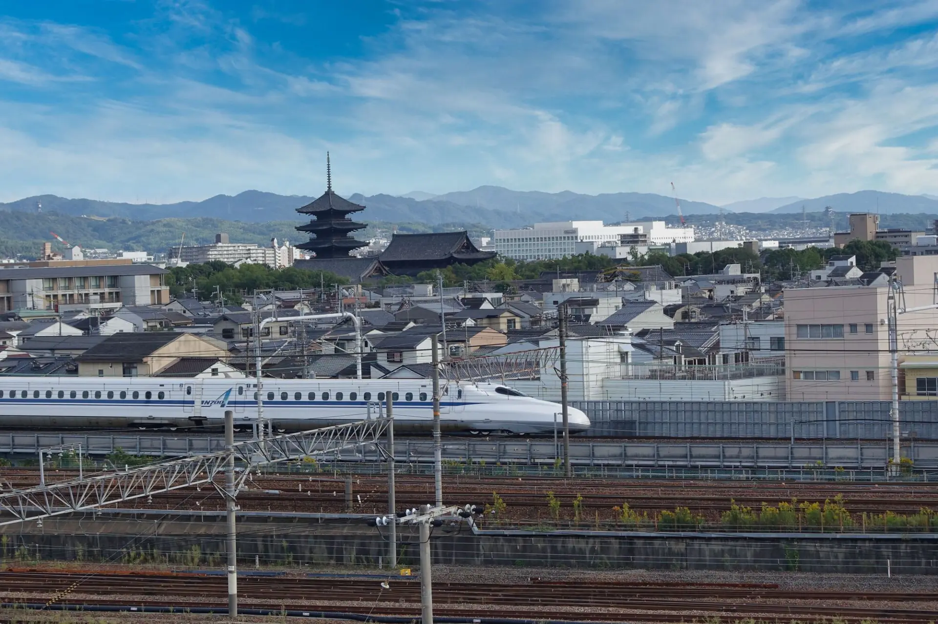By Shinkansen, the journey from Tokyo to Kyoto takes as little as about 2 hours and 10 minutes.