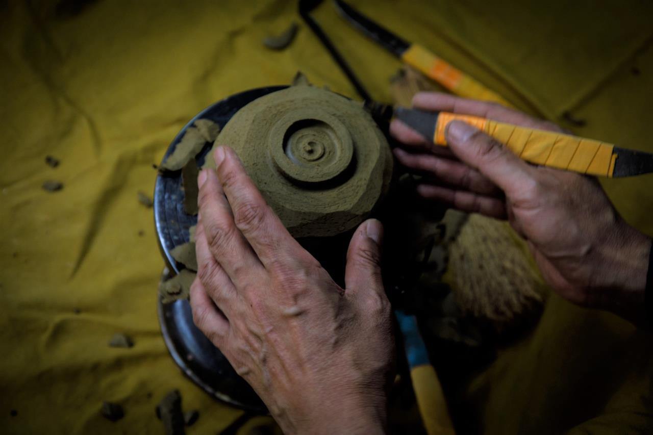 Pottery experience in the Shouraku Kama kiln