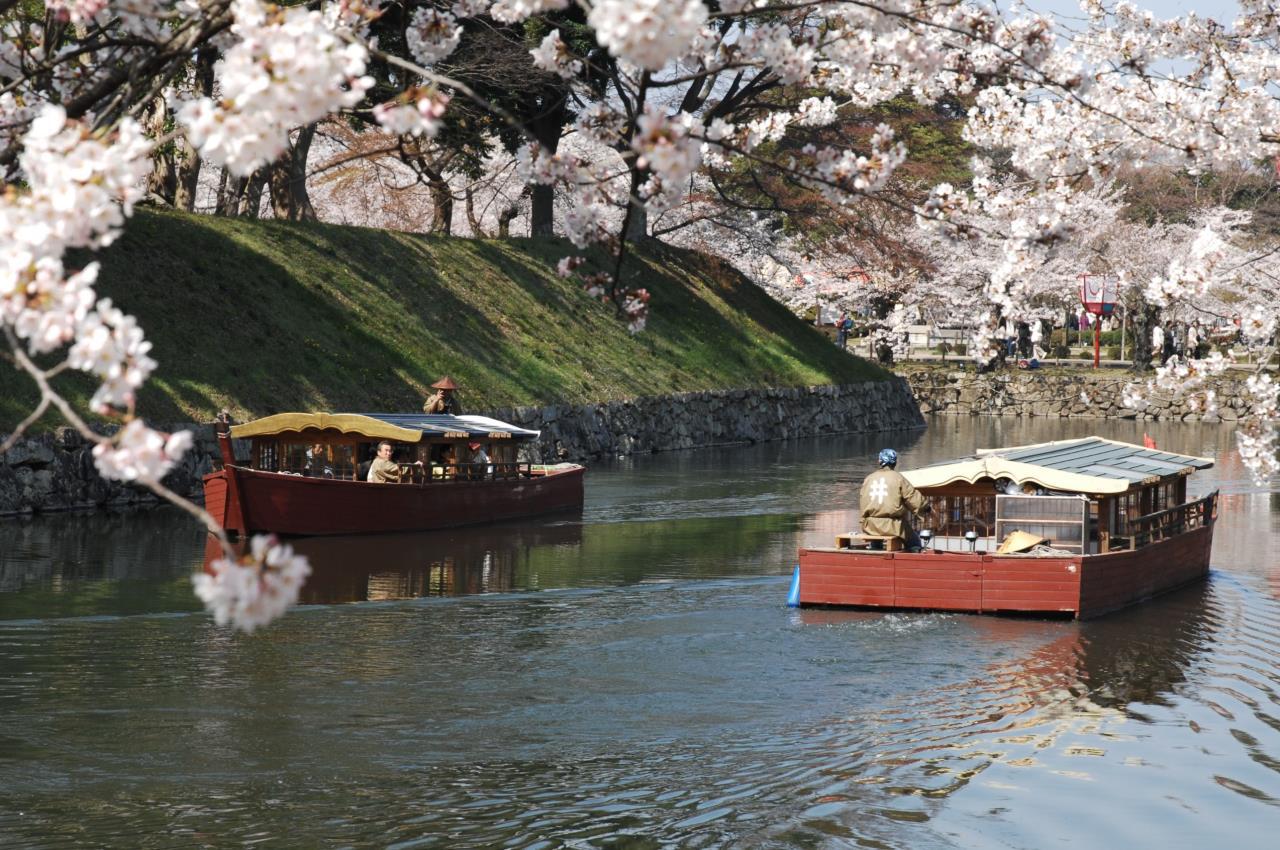 Casa flotante del castillo de Hikone