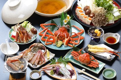 You can enjoy a variety of Echizen Crab dishes in winter