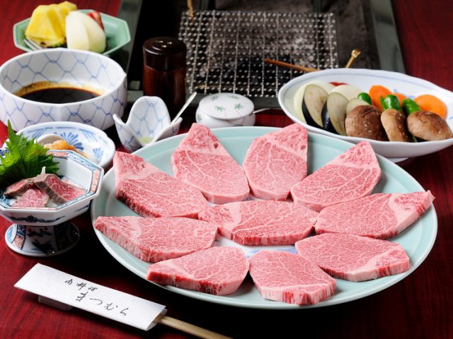 「一生に一度は召し上がっていただきたい」という松阪牛ヒレのあみ焼き