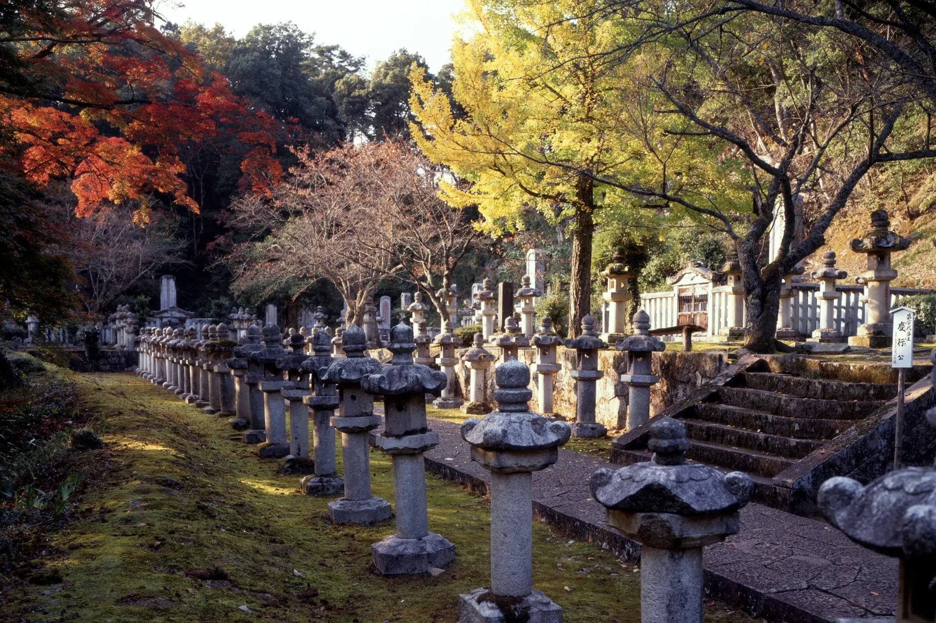 池田家墓所秋風景