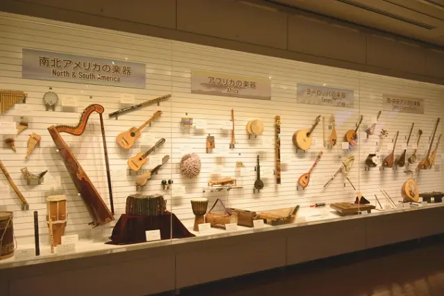 楽器展示室　　世界の民族楽器