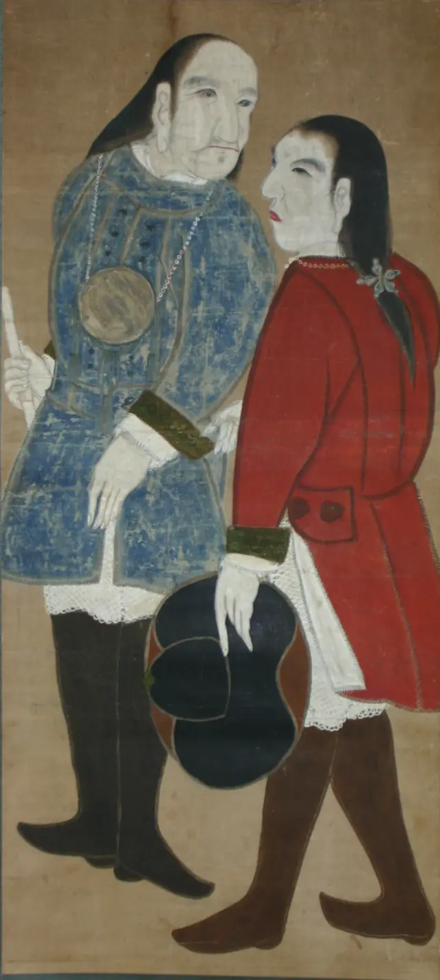 大黒屋光太夫・磯吉画幅
