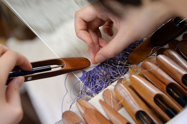 西陣つづれ織帯 Prices down2】袋帯 礼装用袋帯 「白地 立涌小袖」帯匠