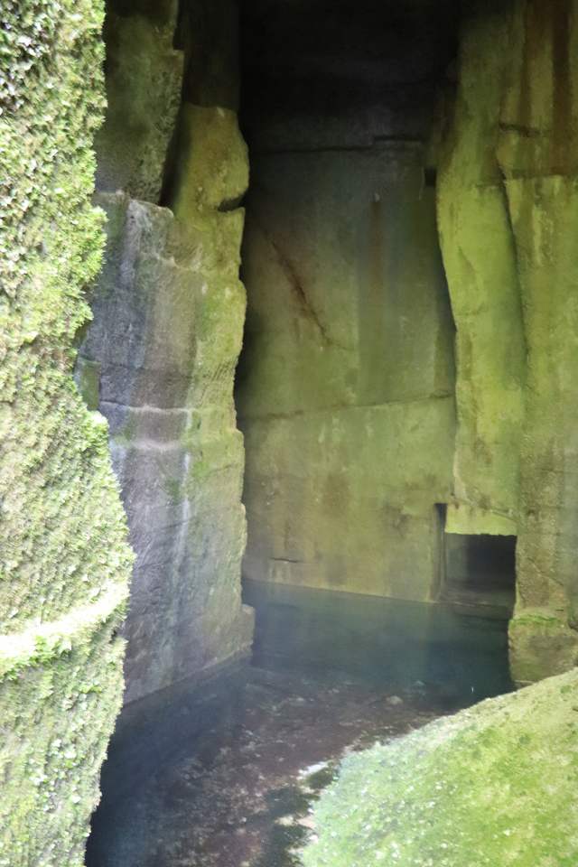 Body of water at the back of the quarry