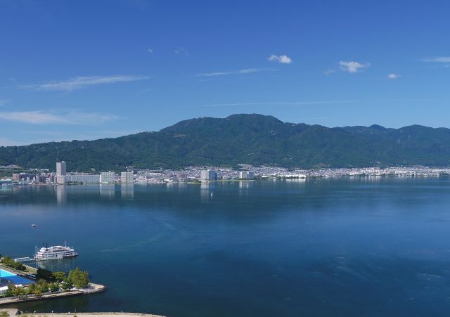 琵琶湖と比叡山