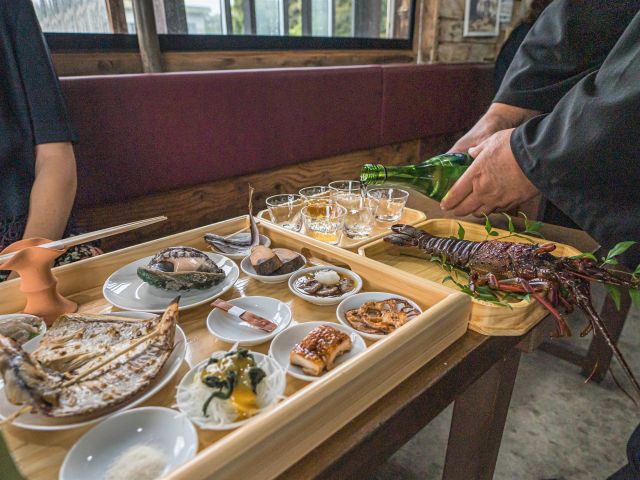 特別料理のお酒