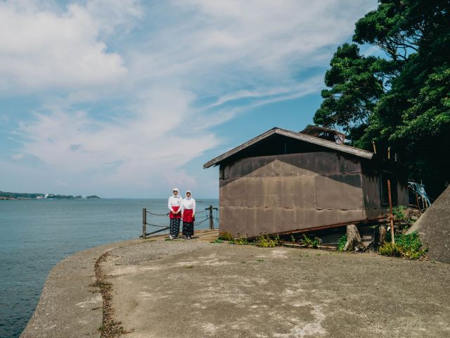 海女小屋はちまんかまど・くじら崎リアル海女小屋