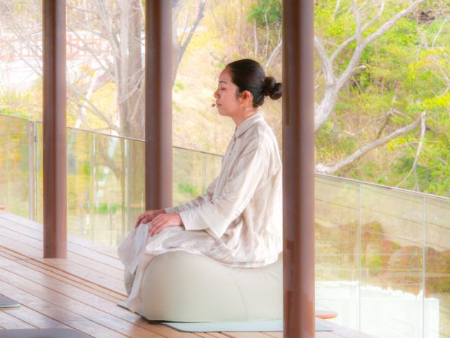 Conceptual image of meditation at Zenbo Seinei