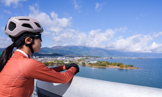 サイクリング中の風景
Copyright c 2022 Otsu city. All Rights Reserved.