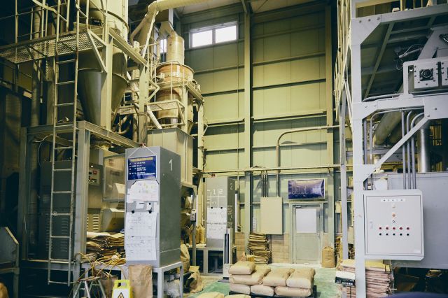 Two in-house rice milling machines.