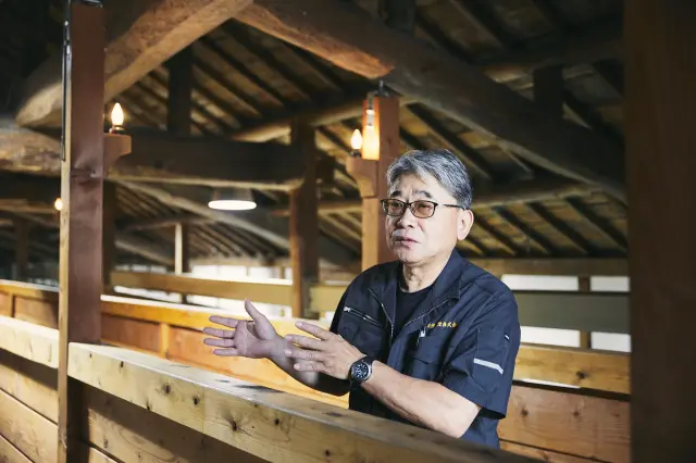 杜氏の杉本さん。「自分が飲みたいと思う酒、自分が飲んで美味しいと思う酒」を求めてお酒造りを続けている。
