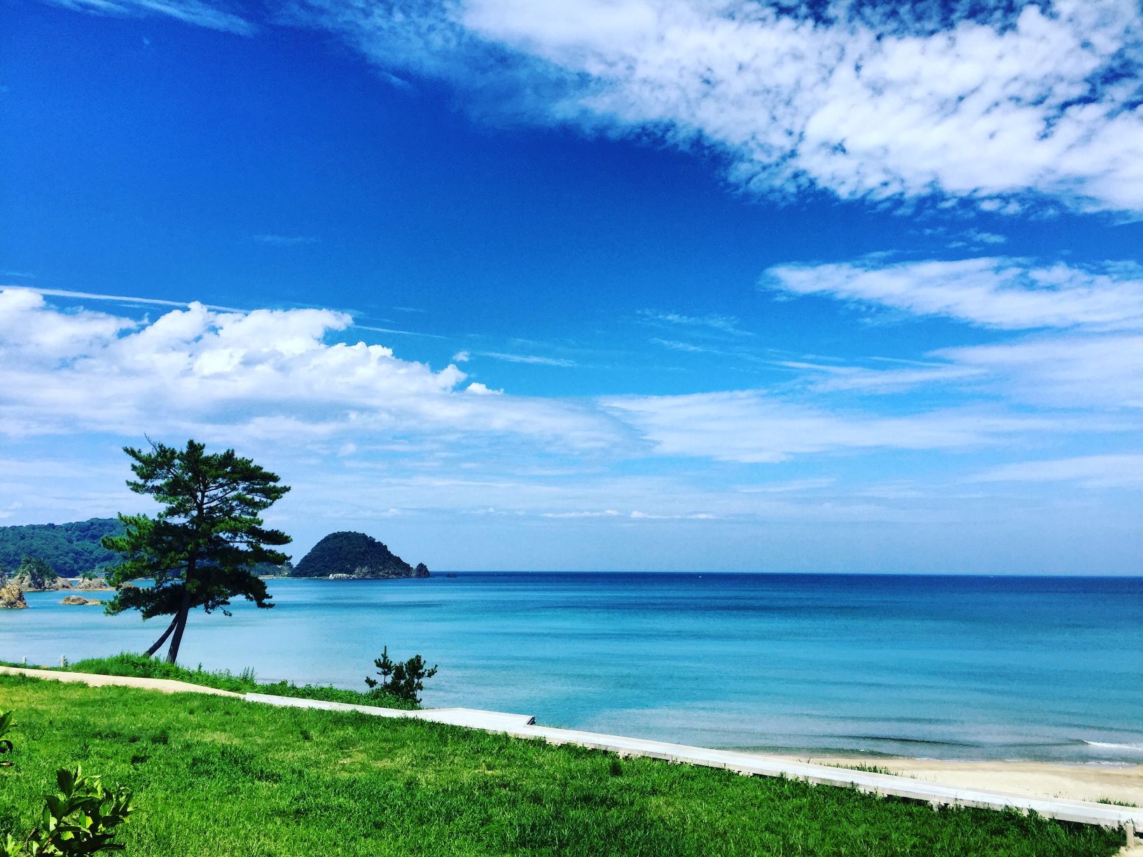 美しい海を眺めれば、心豊かになること間違いなし!
