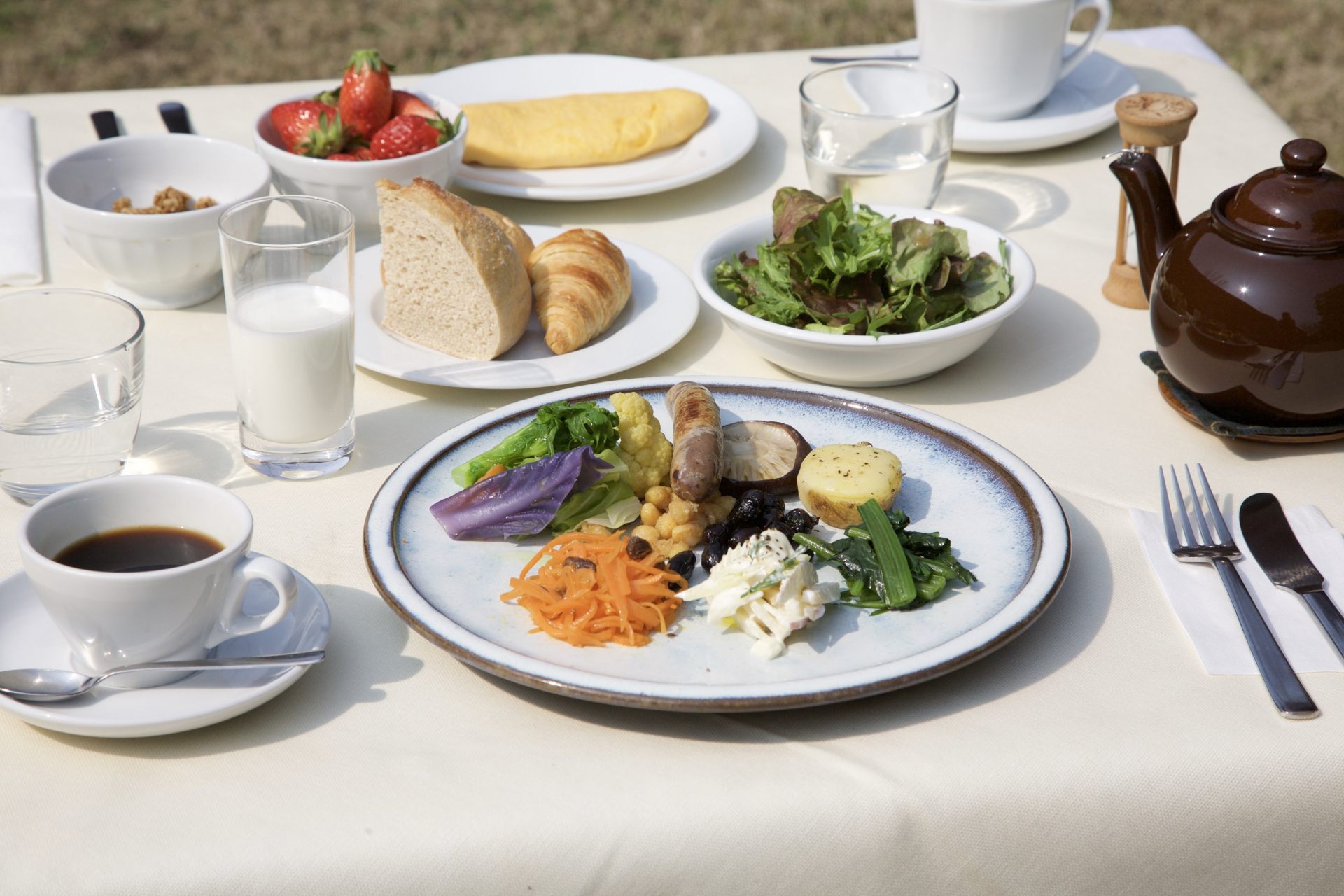 旬の食材を存分に楽しめるヘルシーな朝食