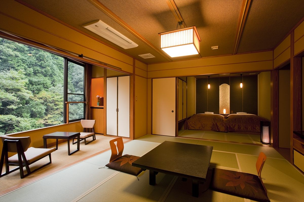 著名な和風旅館の匠がこだわりぬいたデザイナーズ客室。