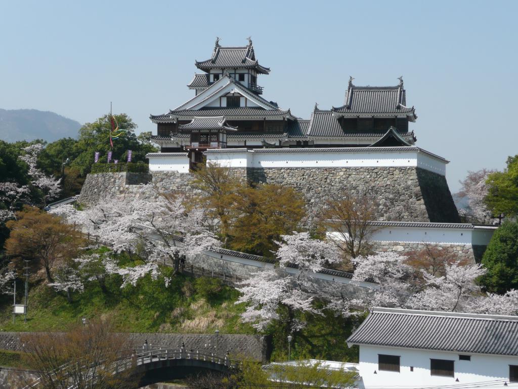 春の福知山城